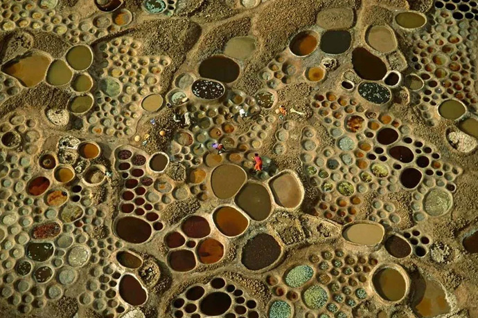 Salt water pools in Teguidda-n-Tessoumt, Niger